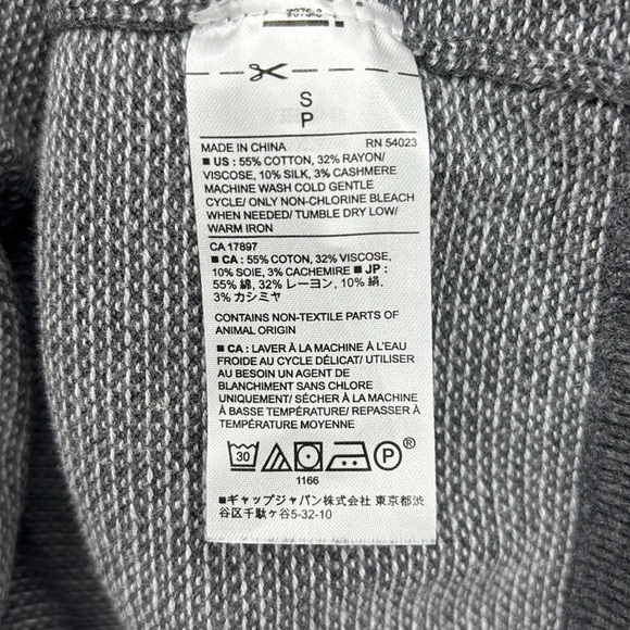 Banana Republic Factory Cotton Silk Cashmere Blend Sweater Men’s Size Small - Picture 4 of 5